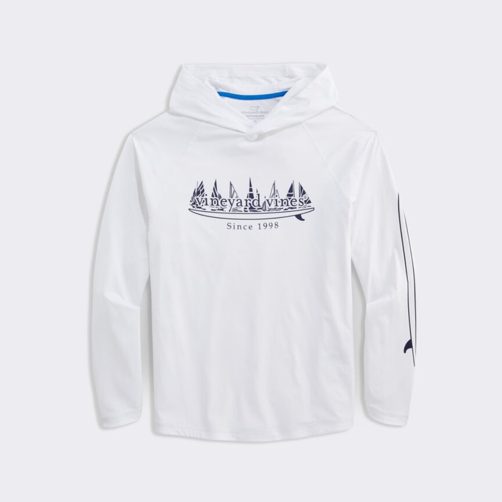 Boat Parade Surf Logo Long-Sleeve Harbor Performance Tee - Size L - NWT
